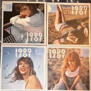 FILM STRIP + FULL SET: Four (4) Vinyls with film strip holder (Taylor Swift)